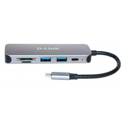 USB-Концентратор D-Link DUB-2325 2xUSB3.0, 1xUSB-TypeC, 1xSD, 1x-microSD, USB Type-C (DUB-2325)