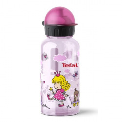 Детская бутылка для питья  TEFAL Drink2go Tritan 0,4 л, розовая/декор "Принцесса". (K3170114)