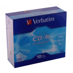Диск Verbatim CD-R 700 MB/80 min 52x Slim 10шт (43415) Extra
