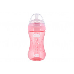 Дитяча Антиколікова пляшечка Nuvita NV6032 Mimic Cool 250мл рожева (NV6032PINK)