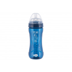 Детская Антиколиковая бутылочка Nuvita NV6052 Mimic Cool 330мл темно-синяя (NV6052NIGHTBLUE)