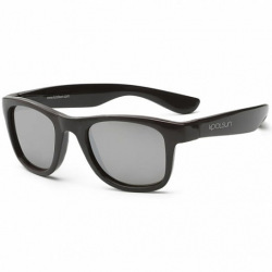 Детские солнцезащитные очки Koolsun черные серии Wave (Розмір: 1+) (KS-WABO001)