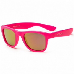 Дитячі сонцезахисні окуляри Koolsun неоново-рожеві серії Wave (Розмір: 1+) (KS-WANP001)