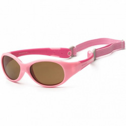 Детские солнцезащитные очки Koolsun розовые серии Flex (Розмір: 0+) (KS-FLPS000)