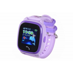 Детские GPS часы-телефон GOGPS ME K25 Пурпурный (K25PR)