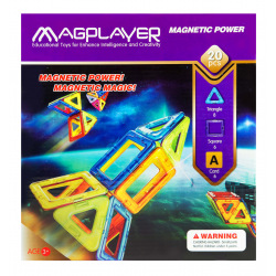 Конструктор Magplayer магнитный набор 20 эл. MPA-20 (MPA-20)