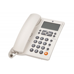 Проводной телефон 2E AP-410 Beige White (680051628714)