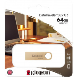 Флеш пам’ять 64GB 220MB/s Metal USB 3.2 Gen 1 Data Traveler SE9 G3 DTSE9G3/64GB (DTSE9G3/64GB)