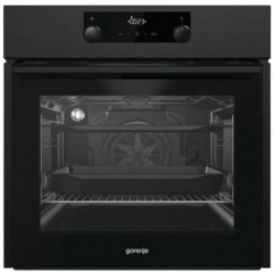 Духовой шкаф Gorenje встраиваемый электрический BOP637E20B/63 л/ ПИРОЛИЗ/ A-10%/ утапливаемые ручки/черная (BOP637E20B)