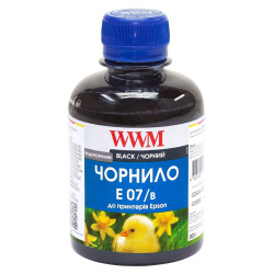 Чорнило WWM E07 Black для Epson 200г (E07/B) водорозчинне