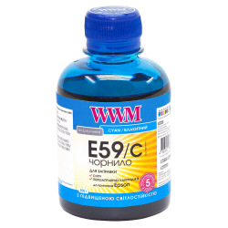 Чорнило Світлостійке для Epson SureColor SC-T5000 WWM E59  Cyan 200г E59/C