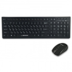 Комплект (клавіатура, мишка) бездротовий Esperanza Tacoma EK136UA Black USB (EK136UA)