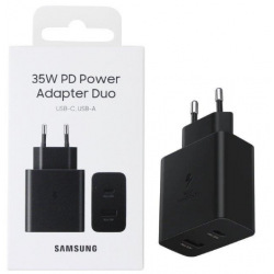 Мережевий зарядний пристрій Samsung 35W Wall Charger Duo Black (EP-TA220NBEGRU)
