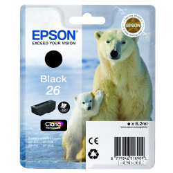 Картридж Epson 26 Black (C13T26014010) для Epson 26 XL Black C13T26214010/C13T26214012