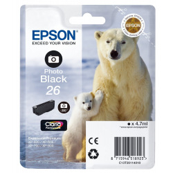 Картридж для Epson Expression Premium XP-600 EPSON 26  Photo Black C13T26114010