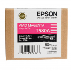 Картридж Epson T580A Vivid Magenta (C13T580A00) для Epson T580A Vivid Magenta C13T580A00