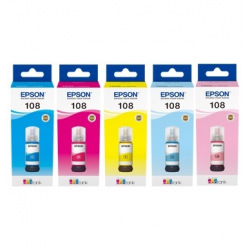 Чорнило для Epson EcoTank L18050 EPSON  C/M/Y/LC/LM 5шт x 70мл SET180C/M/Y/LC/LM