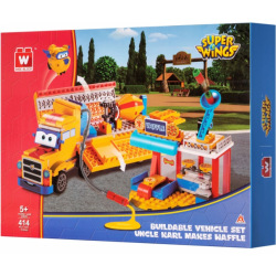 Конструктор Super Wings Small Blocks Buildable Vehicle Set грузовик и магазин (EU385008)