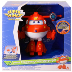 Ігрова фігурка-трансформер Super Wings Supercharge Lights&Sounds Jett, Джетт, світло, звук (EU740431)