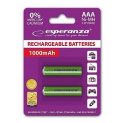 Акумулятор Esperanza  Ni-MH AAA 1000 mAh, 2шт, зелений EZA101G (EZA101G)