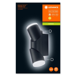 Фасадный світильник Osram LED ENDURA STYLE UpDown Flex 13W чорний (4058075205437)