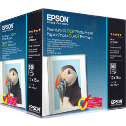 Фотопапір Epson Premium Glossy Photo Paper 255 г/м кв, 10 x 15см, 500 арк (C13S041826) для Canon 480 PGi-480BK 2077C001