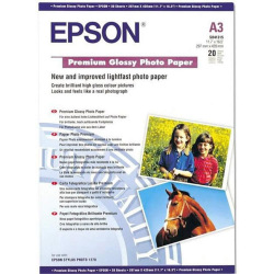Фотопапір Epson Premium Glossy Photo Paper Глянцевий 255Г/м кв, А3, 20 арк (C13S041315) для Epson SureColor SC-T5405