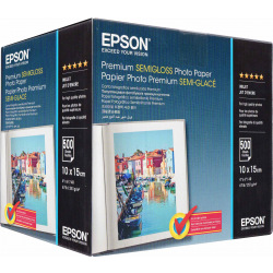 Фотопапір Epson Premium Semiglossy Photo Paper 251 г/м кв, 10 x 15см, 500арк. (C13S042200)