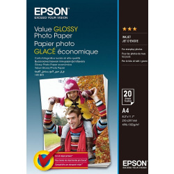 Фотопапір Epson Value Glossy Photo Paper 183 г/м кв, A4, 20 арк. (C13S400035) для HP Photosmart 8053
