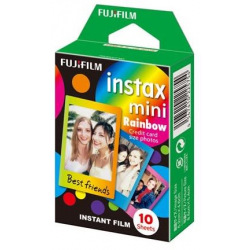 Фотопапір Fujifilm COLORFILM INSTAX MINI RAINBOW 54 х 86мм 10арк (16276405)