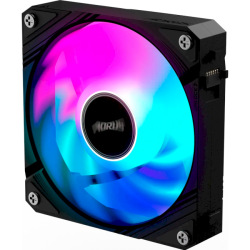 Вентилятор для корпусу 120mm RGB Lighting 600~2000  RPM 8.2~29dBA 4-Pin PWM Blackз висувним блокуючим GP-ECFAN1201 (GP-ECFAN1201