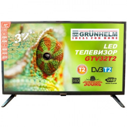 Телевiзор Grunhelm GTHD32T2 (GTHD32T2)