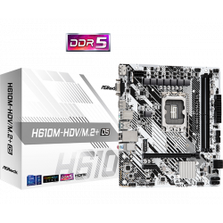 Mатеринська плата s1700 Intel H610 HDMI/DP/VGA 1xM .2 2xDDR5 GbE LAN mATX H610M-HDV/M.2+ D5 (H610M-HDV/M.2+ D5)