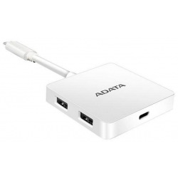 Хаб ADATA USB-C x 1/USB-A 3.1 x 2/HDMI x 1 White (ACH3PL-HUB-CWH)
