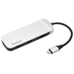 USB-Концентратор Kingston Nucleum USB-C : USB 3.0/HDMI/SD/microSD/Power Pass through/Type-C ports (C-HUBC1-SR-EN)