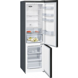 Холодильник Siemens KG39NXX316 з нижньою морозильною камерою - 203x60x66/366 л/No-Frost/диспл/inv/А++/черна нерж. Сталь (KG39NXX