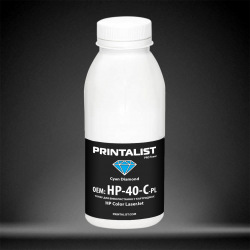 Тонер для HP 131A Cyan (CF211A) PRINTALIST  Cyan 40г HP-40-C-PL