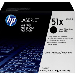 Картридж для HP LaserJet M3027 HP  Black Q7551XD