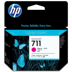 Картридж HP 711 Magenta 3-Pack (CZ135A) для HP 711 Black CZ129A