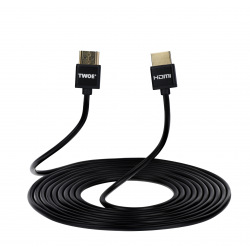 Кабель 2Е HDMI 2.0 (AM/AM), Slim, High Speed, Alumium, black, 3m (2EW-1119-3m)