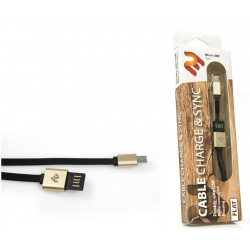 Кабель 2E Micro USB 2.0 Dual Metal, Gold 1м (2E-CCTM13M-1G)