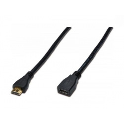 Кабель ASSMANN HDMI High speed + Ethernet (AM/AF) 3.0m, black (AK-330201-030-S)
