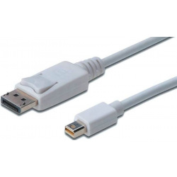 Кабель ASSMANN MiniDisplayPort to DisplayPort (AM/AM) 1.0m, white (AK-340102-010-W)