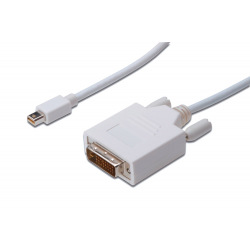 Кабель ASSMANN MiniDisplayPort to DVI (AM/AM) 1.0m, white (AK-340305-010-W)