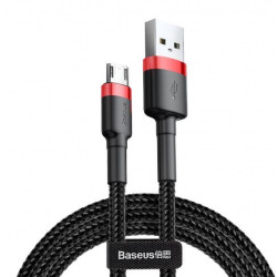 Кабель Baseus Сafule USB to Micro 2.4A, 1м, red+black (CAMKLF-B91)