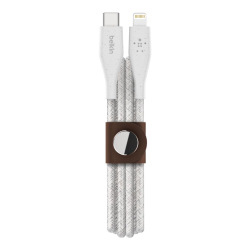 Кабель Belkin DuraTek Plus USB-C - Lightning, 1.2m, white (F8J243BT04-WHT)