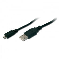 Кабель Digitus USB 2.0 (AM/microB) 1.8m, black (AK-300127-018-S)
