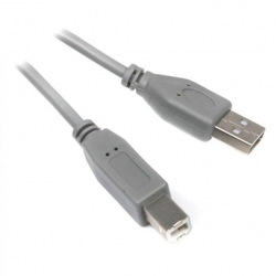 Кабель Maxxter USB2.0 AM/BM 1.8 м., серый (U-AMBM-6G)
