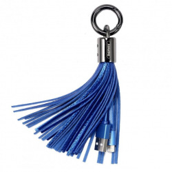 Кабель Remax Tassels Ring Lightning 3.0A Data/Charge 20cm, blue (RC-053I-BLUE)