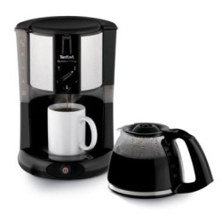 Капельная кофеварка Tefal SUBITO MUG CM290838, механика, 1000ВТ, 1,25л, черная/нержавеющая сталь (CM290838)